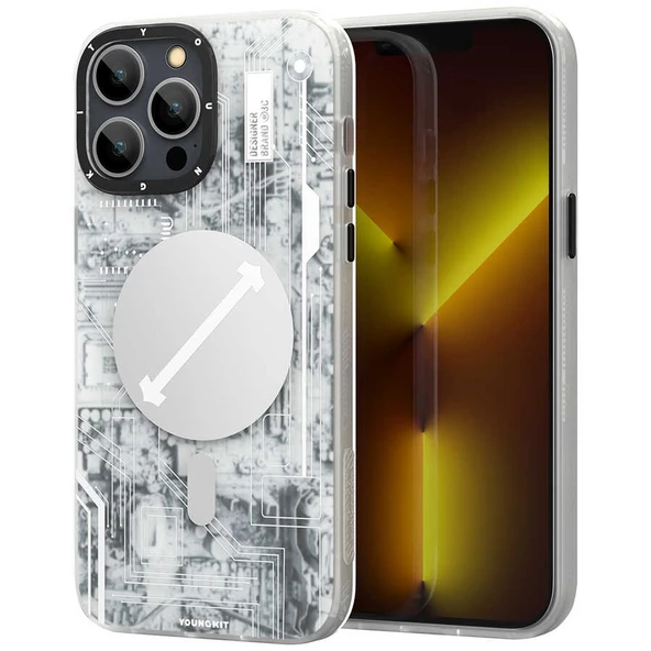 Youngkit Apple iPhone 13 Pro Kılıf YoungKit Technology Serisi Kapak - Resim 6