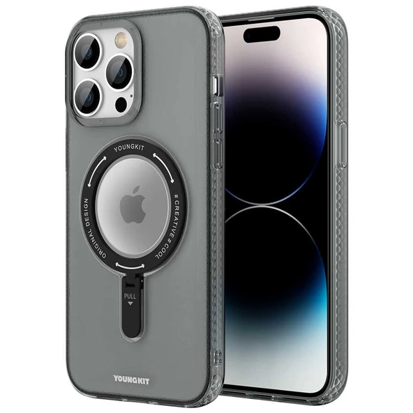 Youngkit Apple iPhone 14 Pro Kılıf Magsafe Şarj Özellikli Youngkit Rock Serisi Kapak ürün görseli 1