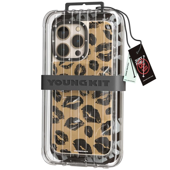 Youngkit Apple iPhone 13 Pro Max Kılıf YoungKit Leopard Article Serisi Kapak - Resim 11