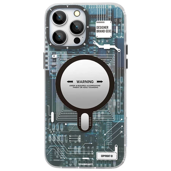 Youngkit Apple iPhone 13 Pro Kılıf YoungKit Technology Serisi Kapak - Resim 4