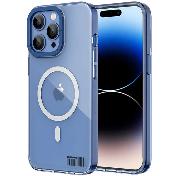 Youngkit Apple iPhone 14 Pro Max Kılıf Magsafe Şarj Özellikli Youngkit Coloured Glaze Serisi Kapak ürün görseli 1