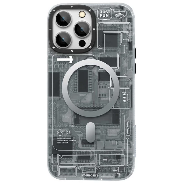 Youngkit Apple iPhone 13 Pro Kılıf YoungKit Technology Serisi Kapak - Resim 5