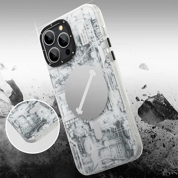 Youngkit Apple iPhone 13 Pro Kılıf YoungKit Technology Serisi Kapak - Resim 9