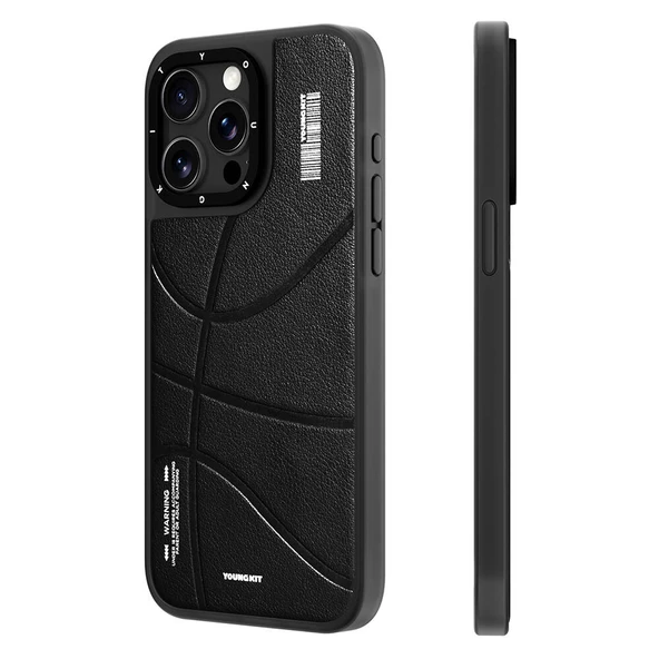 Youngkit Apple iPhone 15 Pro Max Kılıf Magsafe Şarj Özellikli Youngkit Backboard Serisi Leather Kapak ürün görseli 1
