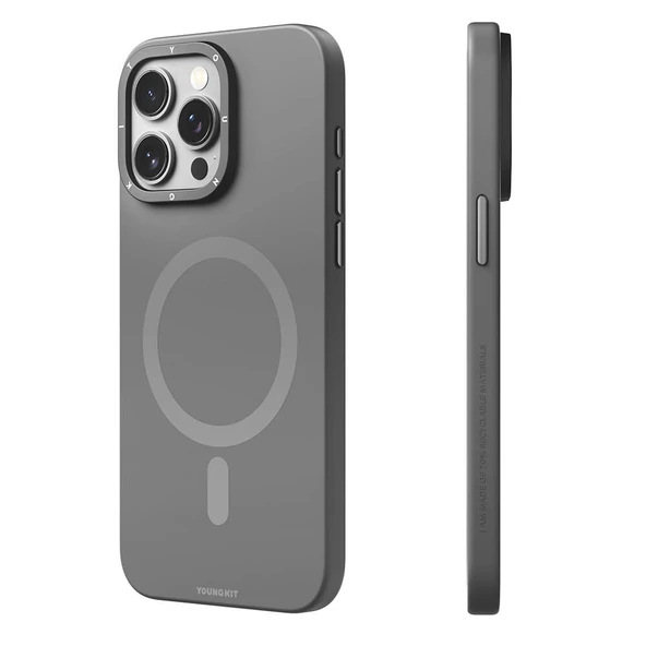 Youngkit Apple iPhone 14 Pro Max Kılıf Magsafe Şarj Özellikli Çizilmeye ve Aşınmaya Dayanıklı Youngkit Velvet Serisi Kapak ürün görseli 1