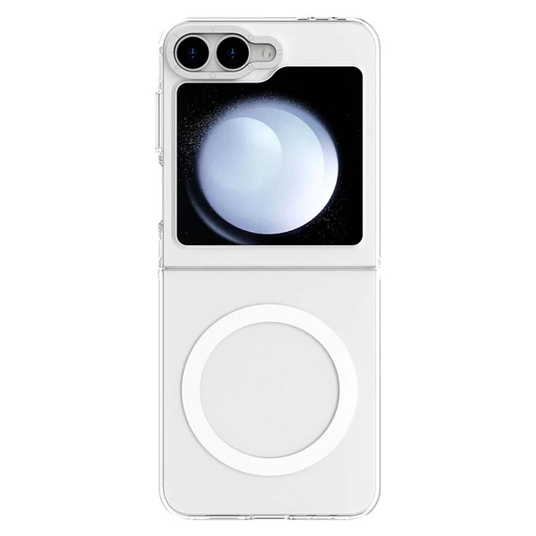 Youngkit Galaxy Z Flip 6 Kılıf Magsafe Şarj Özellikli Şeffaf Youngkit Crystal Shield Serisi Kapak ürün görseli 1