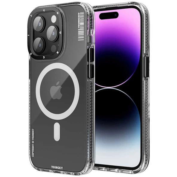 Youngkit Apple iPhone 14 Pro Max Kılıf Magsafe Şarj Özellikli YoungKit Exquisite Serisi Kapak ürün görseli 1