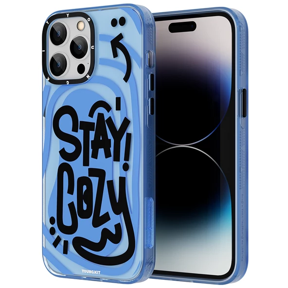 Youngkit Apple iPhone 14 Pro Kılıf Mutlu Mod Figürlü YoungKit Happy Mood Serisi Kapak ürün görseli 1