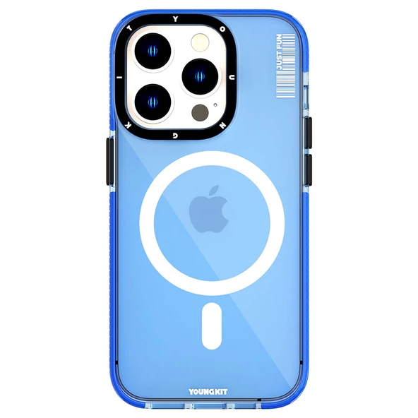 Youngkit Apple iPhone 14 Pro Kılıf Magsafe Şarj Özellikli YoungKit Crystal Color Serisi Kapak ürün görseli 1
