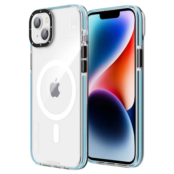 Youngkit Apple iPhone 14 Kılıf Magsafe Şarj Özellikli YoungKit Exquisite Serisi Kapak ürün görseli 1