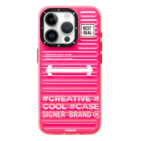 Youngkit Apple iPhone 15 Pro Max Kılıf YoungKit Luggage FireFly Serisi Kapak ürün görseli 1