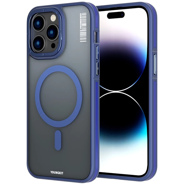Youngkit Apple iPhone 14 Pro Max Kılıf Magsafe Şarj Özellikli Youngkit Rock Sand Serisi Kapak ürün görseli 1