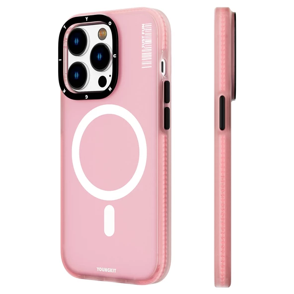 Youngkit Apple iPhone 14 Pro Max Kılıf Magsafe Şarj Özellikli Youngkit Colored Sand Serisi Kapak ürün görseli 1