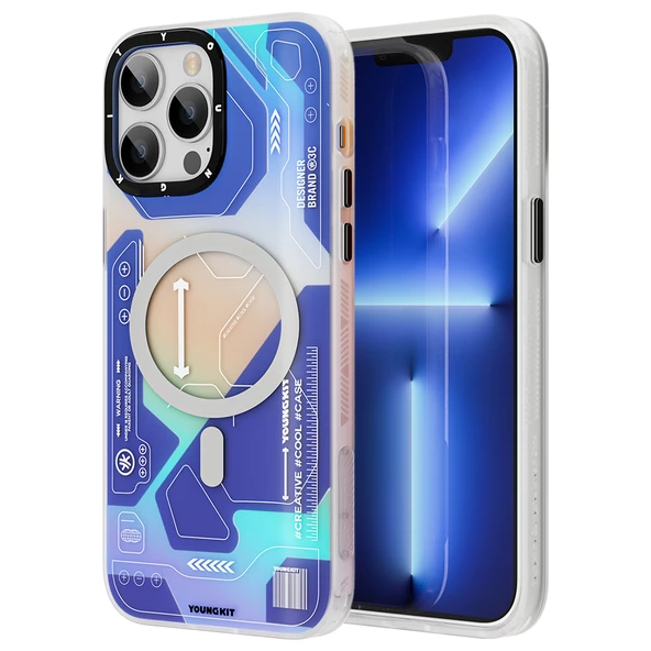 Youngkit Apple iPhone 13 Pro Kılıf Magsafe Şarj Özellikli YoungKit Metaverse Serisi Kapak ürün görseli 1