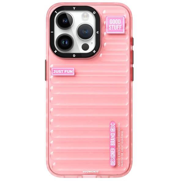 Youngkit Apple iPhone 15 Pro Max Kılıf Şeffaf Renkli Tasarım YoungKit Fluorite Serisi Kapak ürün görseli 1
