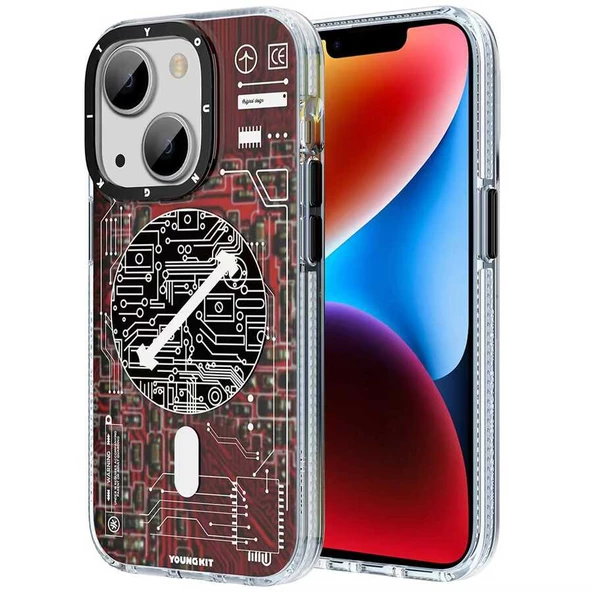 Youngkit Apple iPhone 13 Kılıf Magsafe Şarj Özellikli YoungKit Technology Serisi Kapak ürün görseli 1