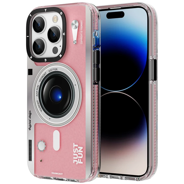 Youngkit Apple iPhone 14 Pro Max Kılıf Magsafe Şarj Özellikli Lens Figürlü YoungKit Art Film Serisi Kapak ürün görseli 1