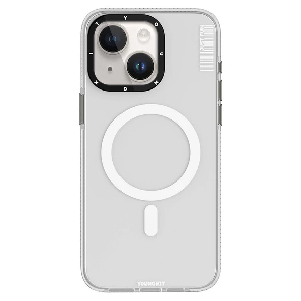 Youngkit Apple iPhone 15 Plus Kılıf Magsafe Şarj Özellikli YoungKit Crystal Color Serisi Kapak ürün görseli 1