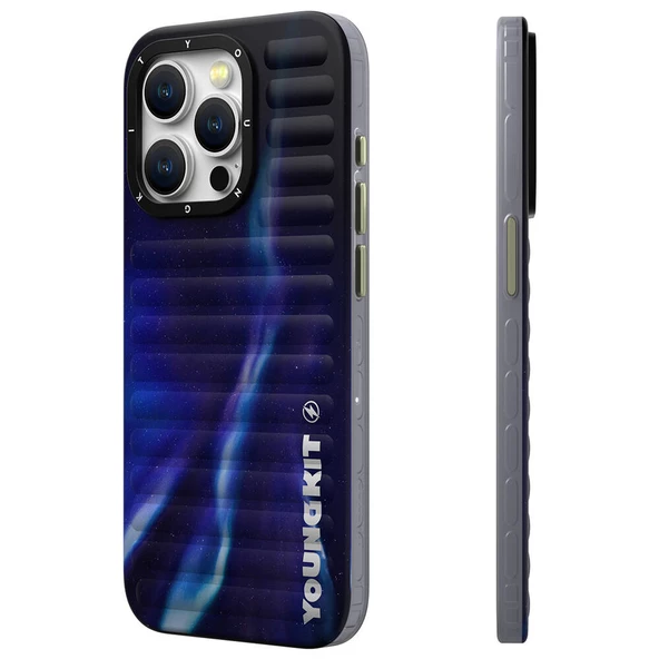 Youngkit Apple iPhone 15 Pro Max Kılıf Kuzey Işıkları Desenli Youngkit Aurora Serisi Kapak ürün görseli 1