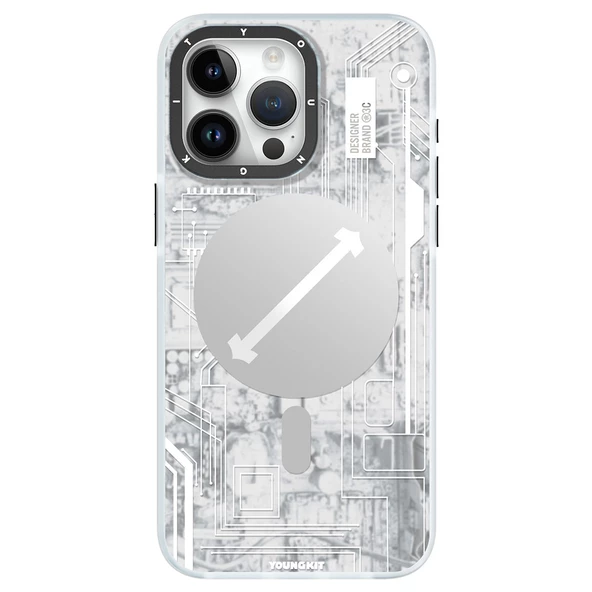 Youngkit Apple iPhone 15 Pro Max Kılıf Magsafe Şarj Özellikli YoungKit Technology Serisi Kapak ürün görseli 1