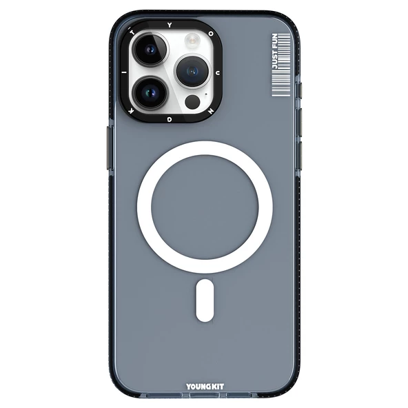 Youngkit Apple iPhone 15 Pro Kılıf Magsafe Şarj Özellikli YoungKit Crystal Color Serisi Kapak ürün görseli 1