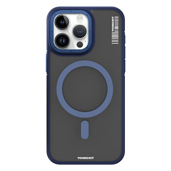 Youngkit Apple iPhone 15 Pro Kılıf Magsafe Şarj Özellikli Youngkit Rock Sand Serisi Kapak ürün görseli 1