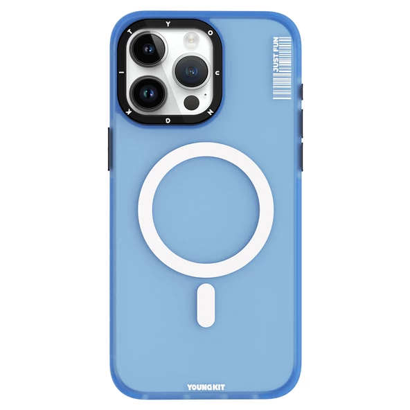 Youngkit Apple iPhone 15 Pro Max Kılıf Magsafe Şarj Özellikli Youngkit Colored Sand Serisi Kapak ürün görseli 1
