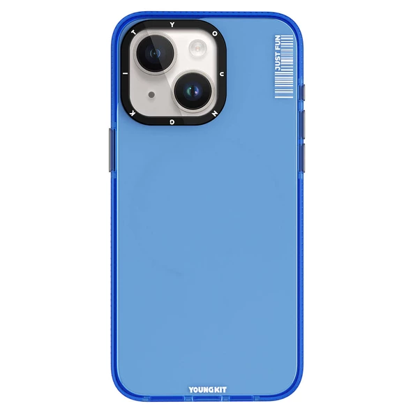 Youngkit Apple iPhone 15 Kılıf Pürüzsüz Düz Arka Yüzey YoungKit Crystal Color Serisi Kapak ürün görseli 1