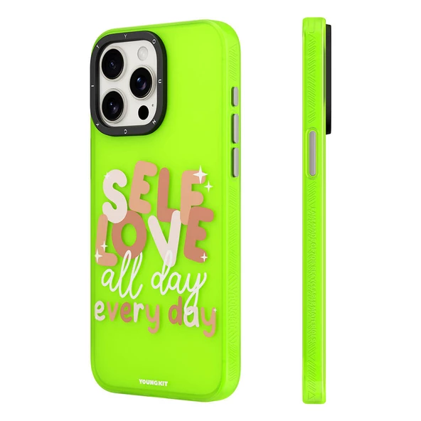 Youngkit Apple iPhone 13 Pro Kılıf Bethany Green Tasarımlı Youngkit Sweet Language Kapak ürün görseli 1