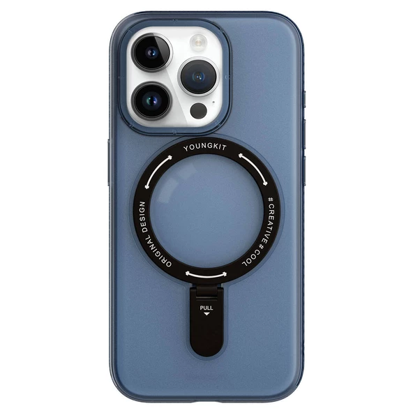Youngkit Apple iPhone 15 Pro Kılıf Magsafe Şarj Özellikli Youngkit Rock Serisi Kapak ürün görseli 1