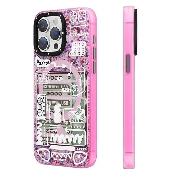 Youngkit Apple iPhone 15 Pro Max Kılıf Magsafe Şarj Özellikli Youngkit Dark Matter Serisi Kapak ürün görseli 1