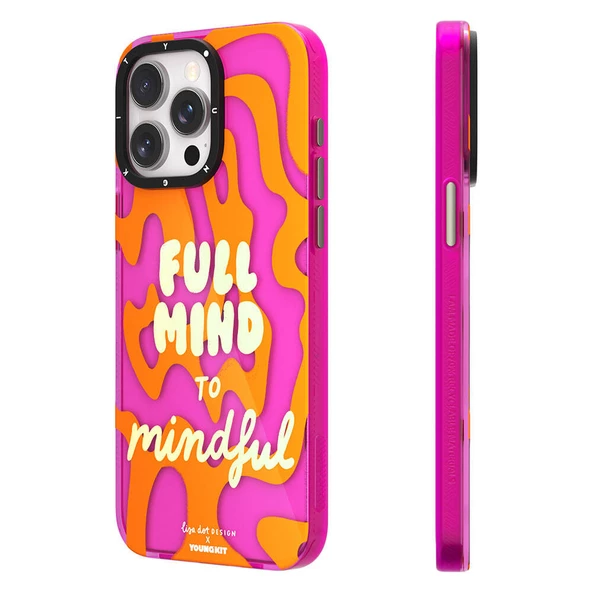 Youngkit Apple iPhone 15 Pro Kılıf Yazı Desenli Youngkit Mindfulness Serisi Kapak ürün görseli 1