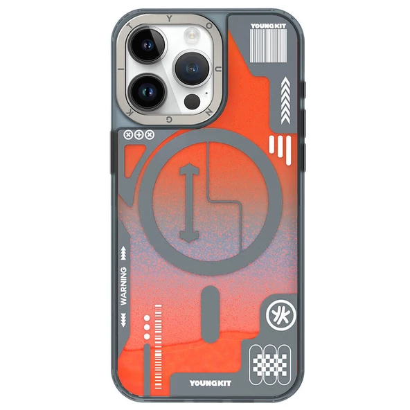 Youngkit Apple iPhone 15 Pro Max Kılıf Magsafe Şarj Özellikli YoungKit Galaxy Serisi Kapak ürün görseli 1