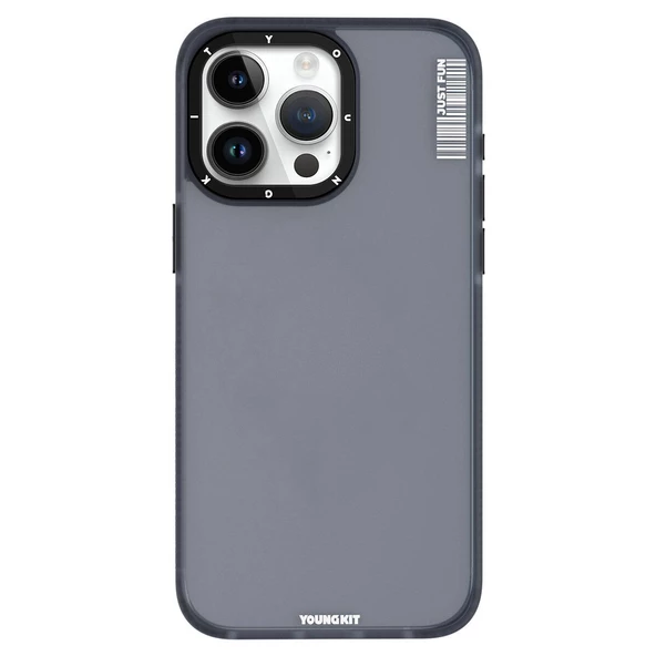 Youngkit Apple iPhone 15 Pro Kılıf Buzlu Mat Tasarım Youngkit Colored Sand Serisi Kapak ürün görseli 1