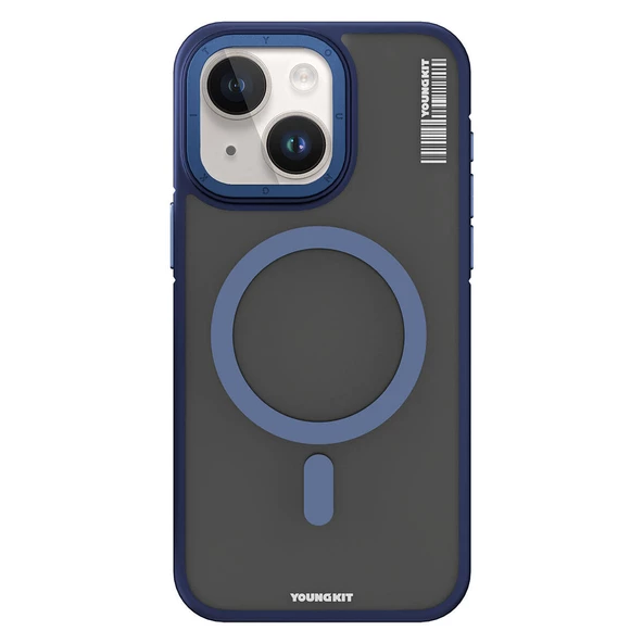 Youngkit Apple iPhone 15 Plus Kılıf Magsafe Şarj Özellikli Youngkit Rock Sand Serisi Kapak ürün görseli 1