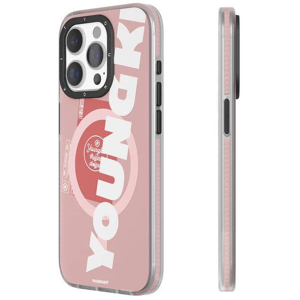 Youngkit Apple iPhone 15 Pro Kılıf Magsafe Şarj Özellikli Youngkit Binfen Serisi Yazı Temalı Kapak ürün görseli 1