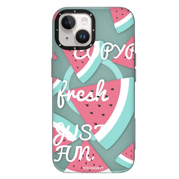 Youngkit Apple iPhone 13 Kılıf Magsafe Şarj Özellikli Yaz Meyvesi Desenli Youngkit Fruity Flavour Serisi Kapak ürün görseli 1
