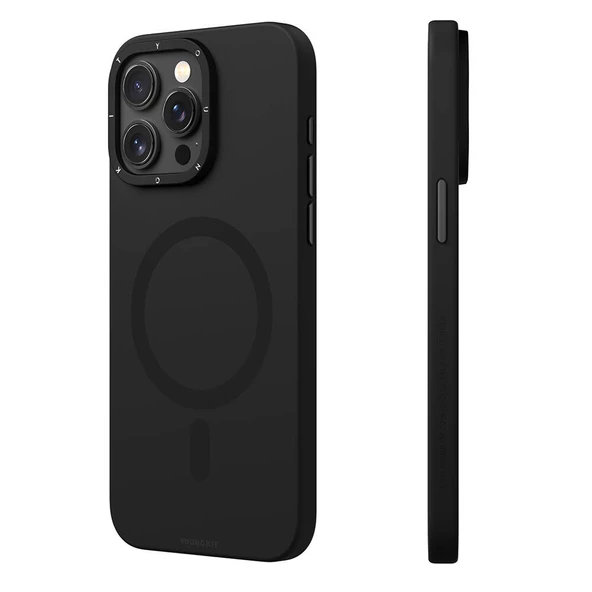 Youngkit Apple iPhone 14 Pro Kılıf Magsafe Şarj Özellikli Çizilmeye ve Aşınmaya Dayanıklı Youngkit Velvet Serisi Kapak ürün görseli 1