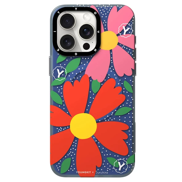 Youngkit Apple iPhone 15 Pro Kılıf Magsafe Şarj Özellikli Sunshine Tasarımlı Youngkit Colorful Serisi Kapak ürün görseli 1