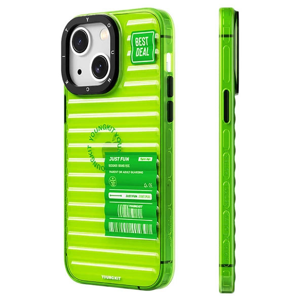 Youngkit Apple iPhone 13 Kılıf Şeffaf Renkli Tasarım YoungKit Fluorite Serisi Kapak ürün görseli 1