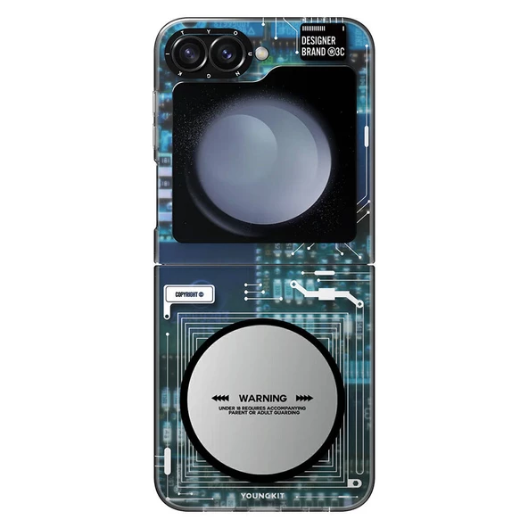 Youngkit Galaxy Z Flip 6 Kılıf Magsafe Şarj Özellikli Youngkit Technology Serisi Kapak ürün görseli 1