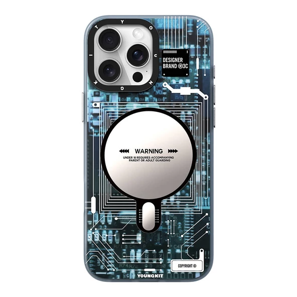 Youngkit Apple iPhone 16 Pro Kılıf Magsafe Şarj Özellikli Youngkit Technology Serisi Kapak ürün görseli 1