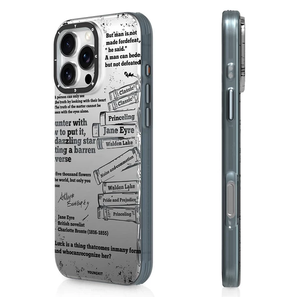 Youngkit Apple iPhone 16 Pro Kılıf Magsafe Şarj Özellikli Youngkit Literary Serisi Classic Kapak ürün görseli 1