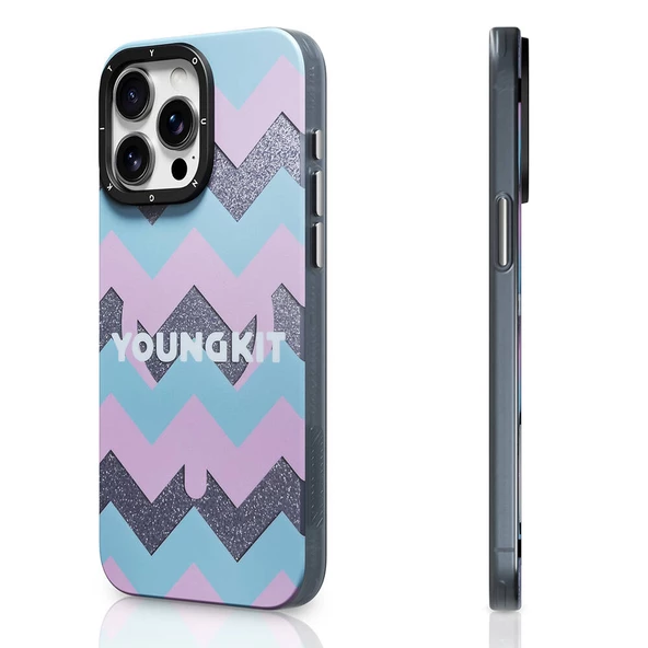 Youngkit Apple iPhone 15 Pro Kılıf Magsafe Şarj Özellikli Youngkit Star Dazzle Serisi Kapak ürün görseli 1
