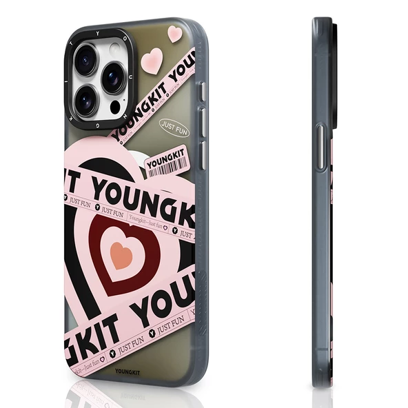 Youngkit Apple iPhone 15 Pro Kılıf Magsafe Şarj Özellikli Airbagli Çift Katmanlı Youngkit Flipped Serisi Kapak ürün görseli 1