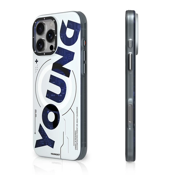 Youngkit Apple iPhone 16 Pro Kılıf Magsafe Şarj Özellikli Airbagli Çift Katmanlı Youngkit Future Serisi Kapak ürün görseli 1