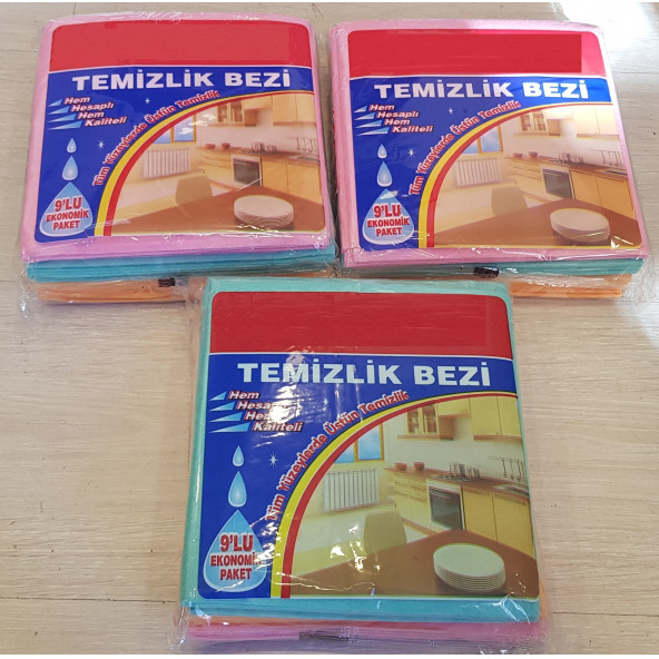 Temizlik Bezi 9 lu ürün görseli 1