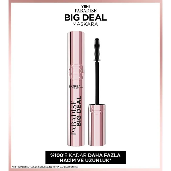 L’Oréal Paris Paradise Big Deal Maskara - Siyah ürün görseli 1