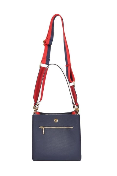 U.S. Polo Assn. Çapraz Askılı Kadın Çanta Lacivert-Beyaz Us24276 ürün görseli 1