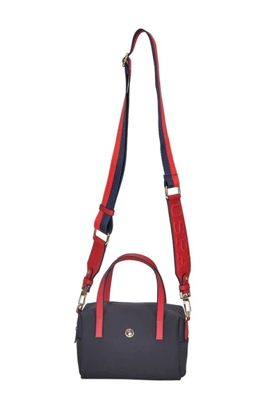 U.S. Polo Assn. Çapraz Askılı Kadın Çanta Lacivert-Kırmızı-Beyaz Us24284 ürün görseli 1